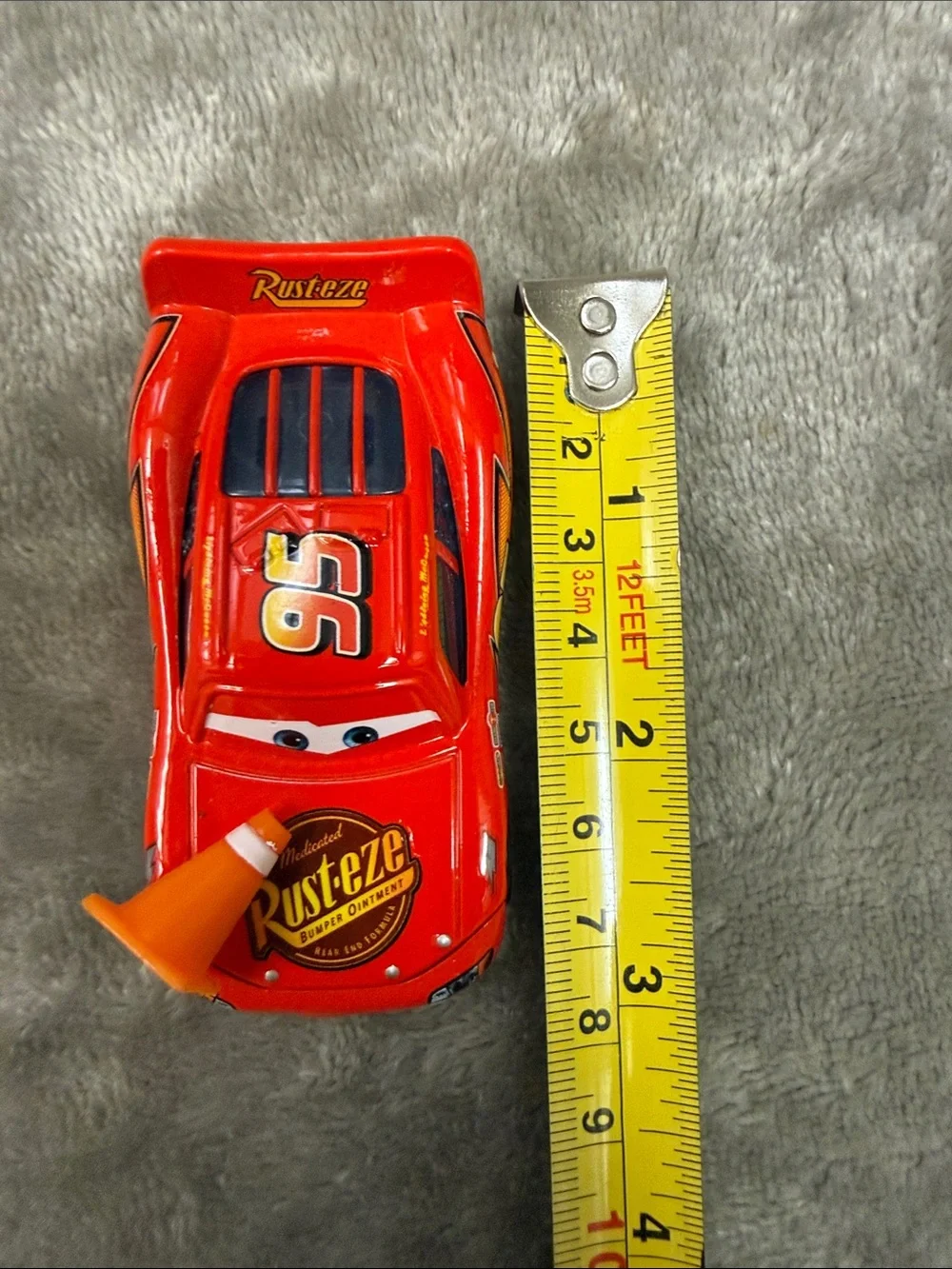 🏎️ Disney Pixar Cars Movie Toys Mcqueen with Cone Diecast Toy Car 1:55
